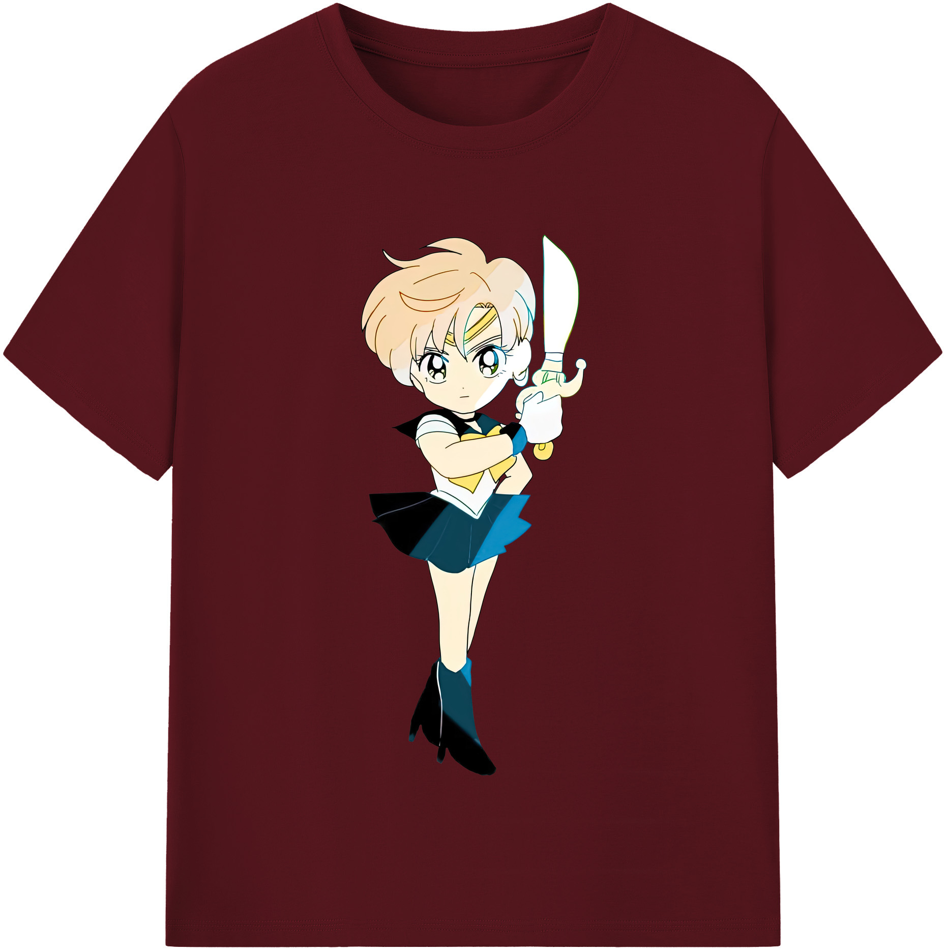（画像用） 美少女戦士セーラームーン 天王はるか Sailor Moon Tenoh Haruka 綿100％半袖Tシャツ（フロントプリント）